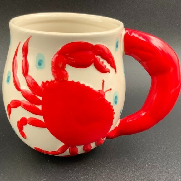 Pier 1 Other - Pier 1 Vintage Crab Coffee Mug